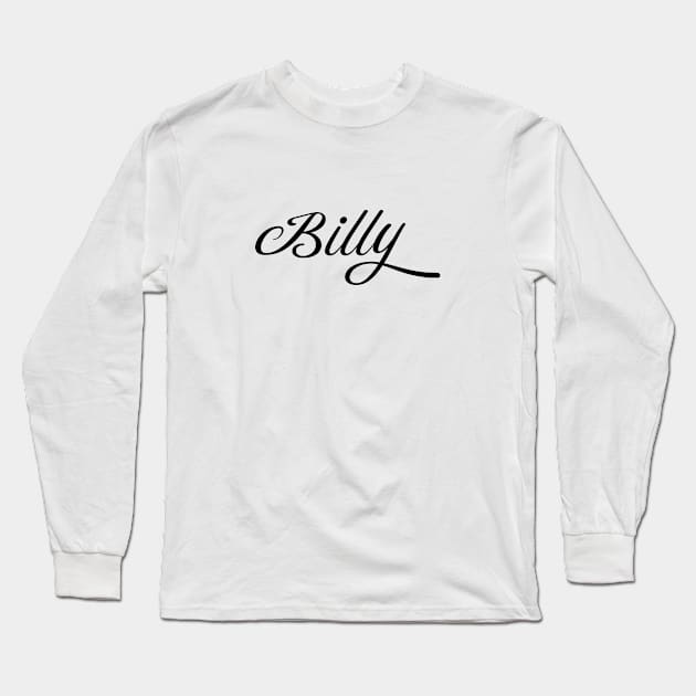 Name Billy Long Sleeve T-Shirt by gulden